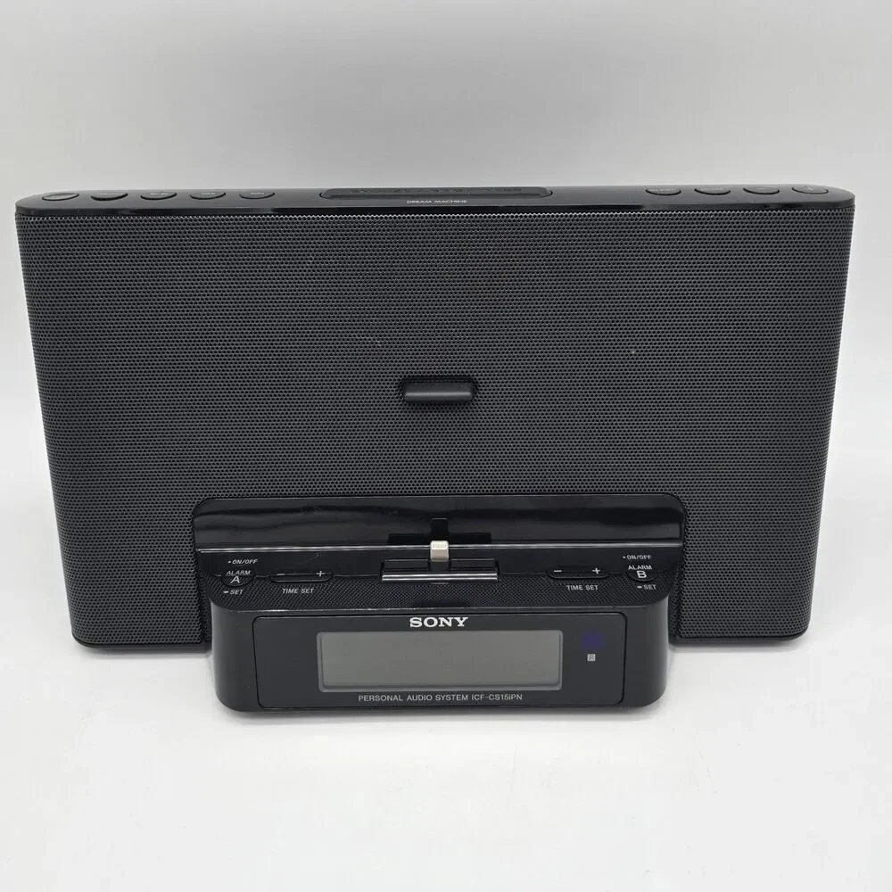 Sony Personal Audio System ICF-CS15iPN TESTED NO REMOTE